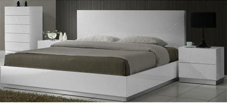 J&M Furniture - Naples Twin Bed In White Lacquer - 17686-T