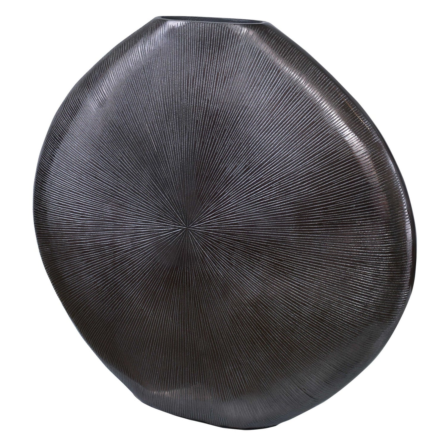 Uttermost Gretchen Black Nickel Vase - Home Elegance USA