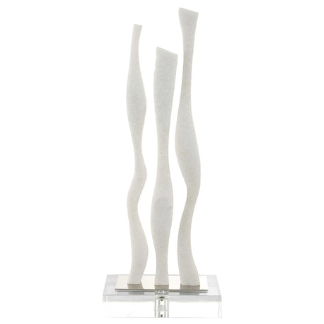 Uttermost Gale White Marble Sculpture - Home Elegance USA
