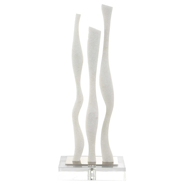 Uttermost Gale White Marble Sculpture - Home Elegance USA