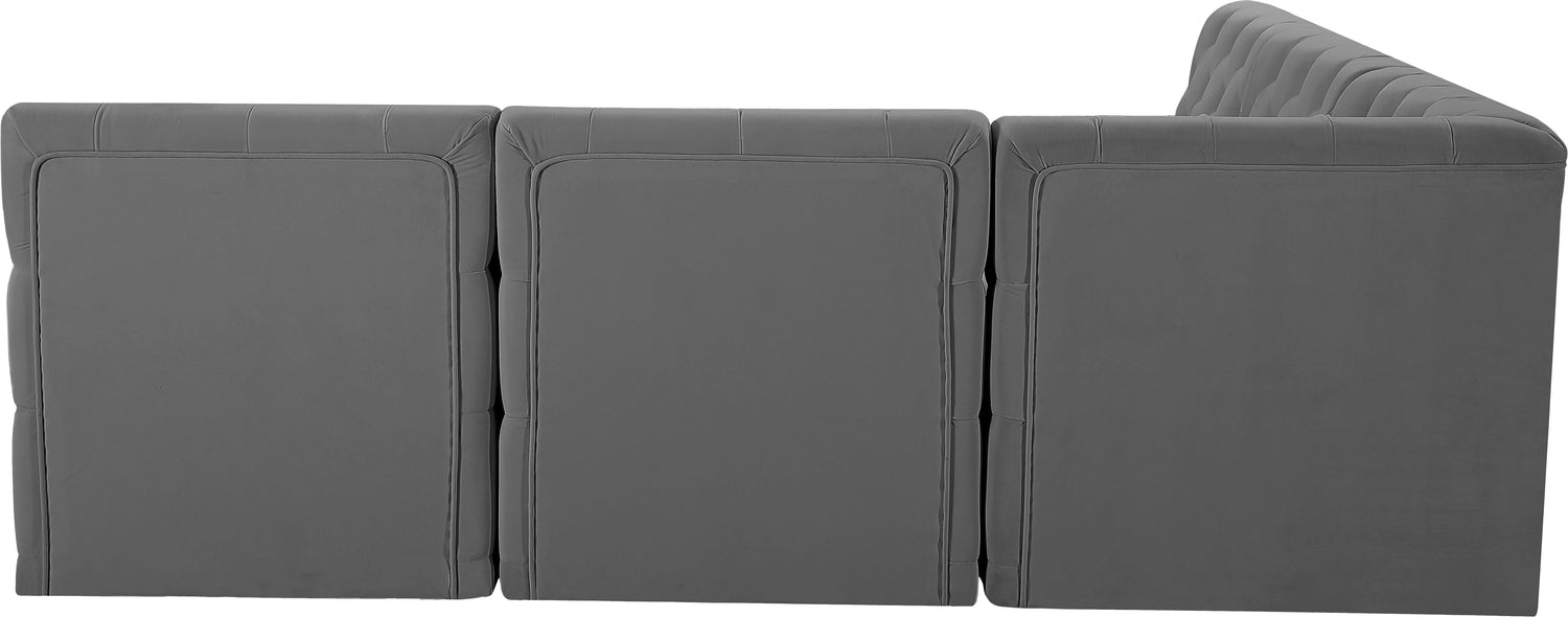 Tuft - Modular Sectional 5 Piece - Gray - Modern & Contemporary - Home Elegance USA