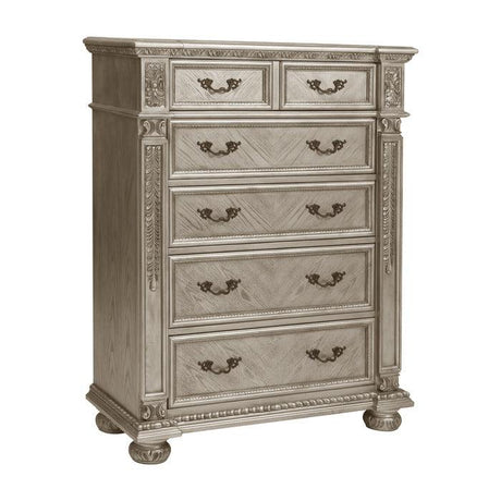 Homelegance - Catalonia Chest In Platinum Gold - 1824Pg-9