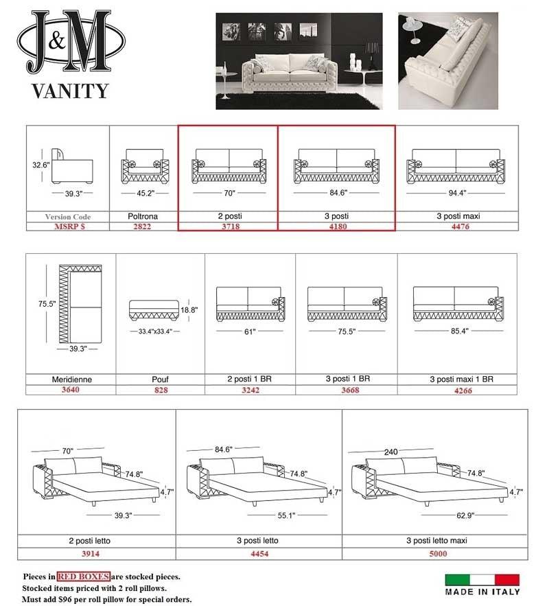J&M Furniture - The Vanity Leather Sofa Set - 18343-Sl