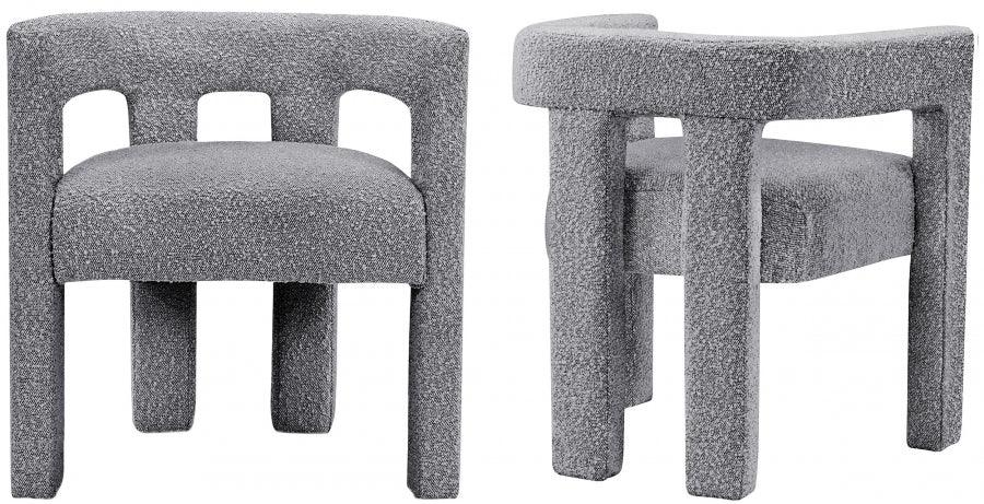 Athena Accent | Dining Chair In Grey (Set Of 2) - 864Grey - C | Meridian | Home Elegance USA