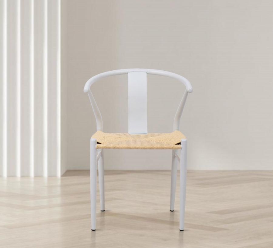 Beck Dining Chair In White (Set Of 2) - 893White - C | Meridian | Home Elegance USA