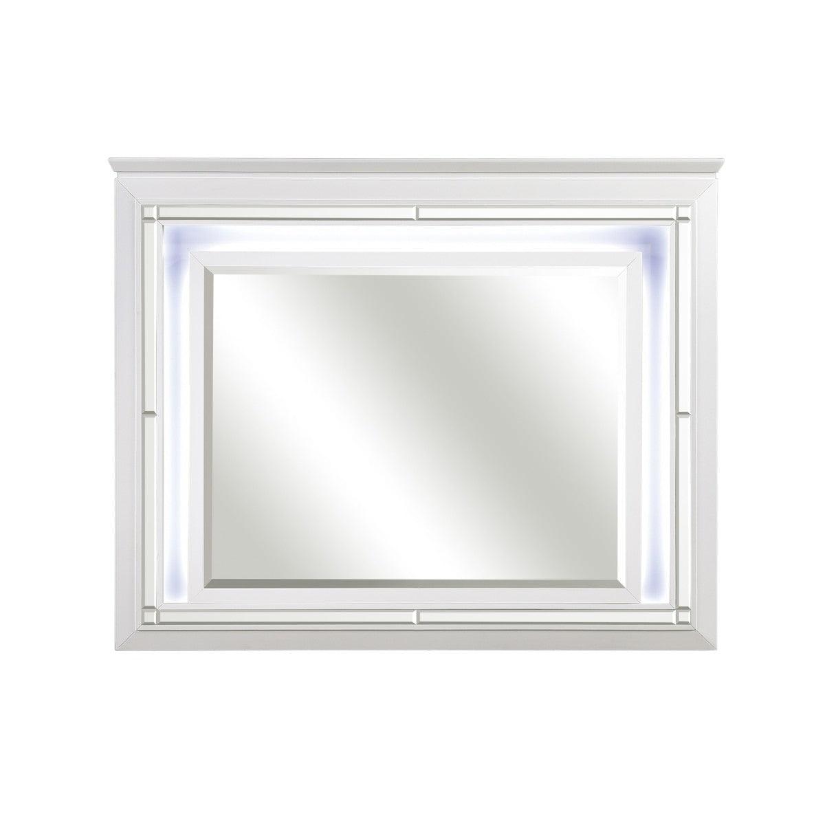 Allura Dresser With Mirror In White - 1916W - 5 - 6 | Homelegance | Home Elegance USA
