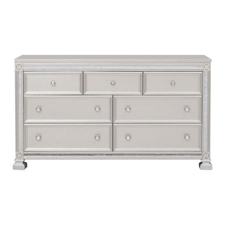 Bevelle Dresser In Silver 1958 - 5 | Homelegance | Home Elegance USA