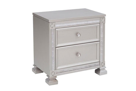 Bevelle Night Stand In Silver 1958 - 4 | Homelegance | Home Elegance USA