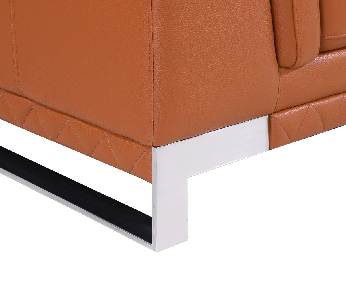 Top Grain Italian Leather Chair - Home Elegance USA