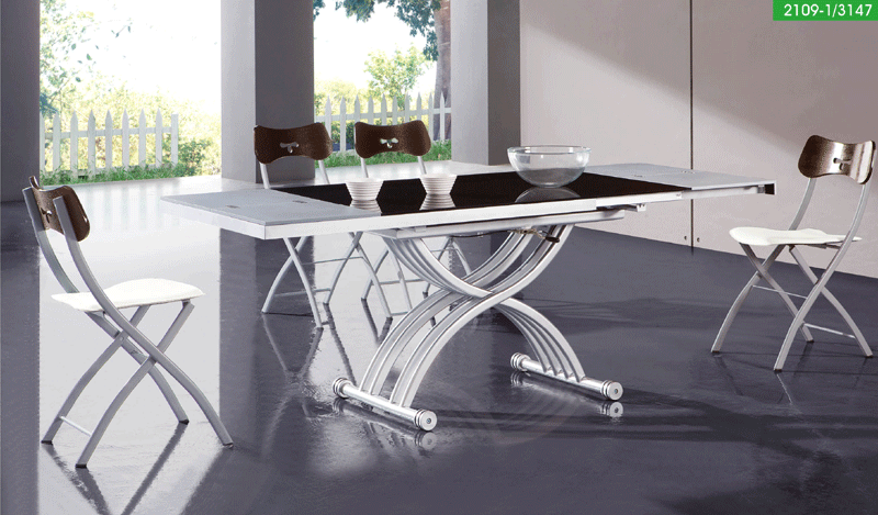 2109 Modern Dining Table In White - 2109Diningtable | ESF | Home Elegance USA