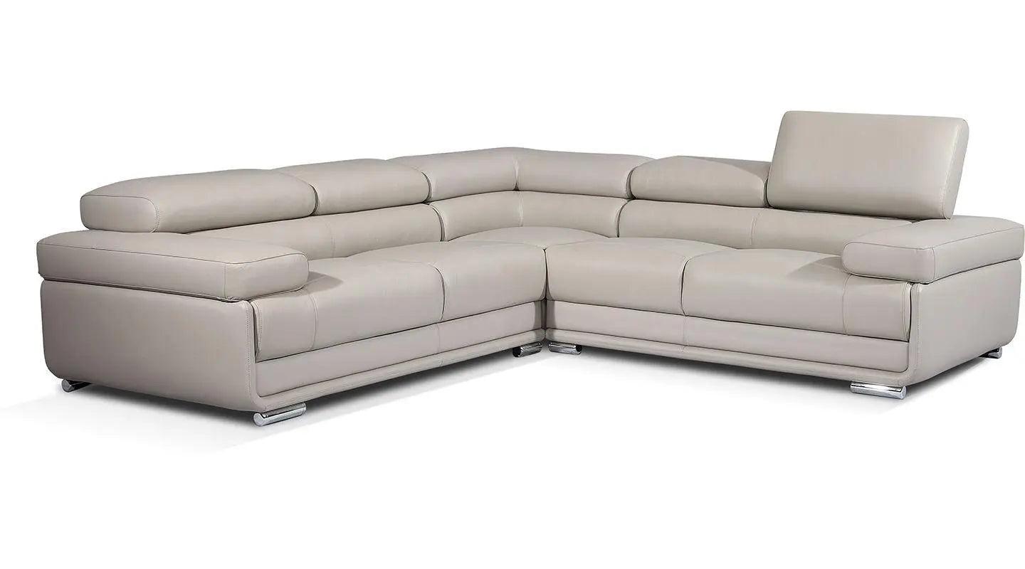 2119 Modern Italian Leather Sectional | ESF | Home Elegance USA