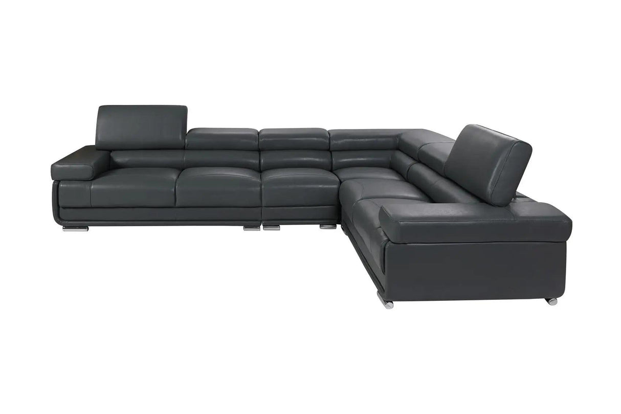 2119 Modern Italian Leather Sectional | ESF | Home Elegance USA