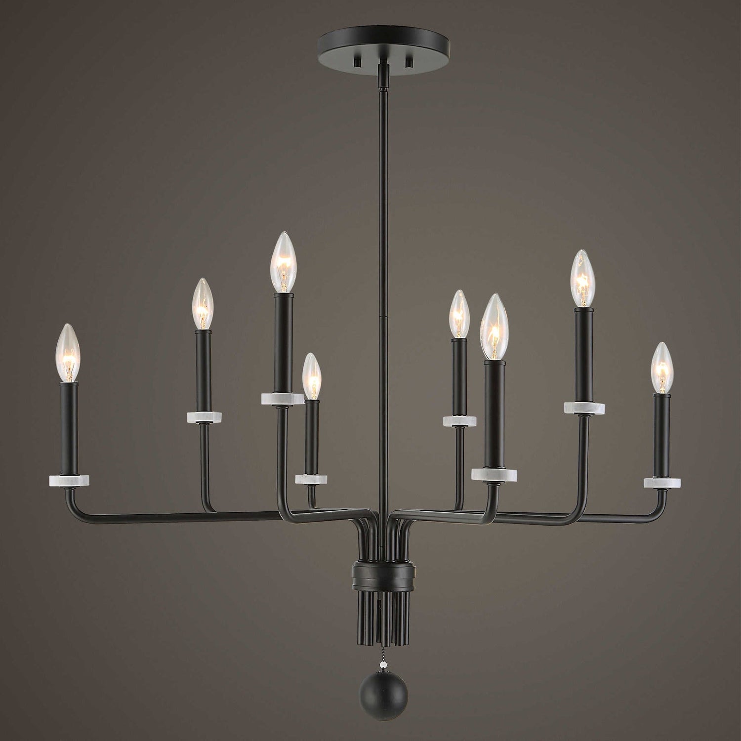 Uttermost Ebony Elegance 8 Light Chandelier - Home Elegance USA