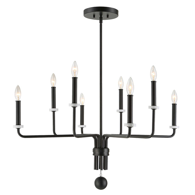 Uttermost Ebony Elegance 8 Light Chandelier - Home Elegance USA