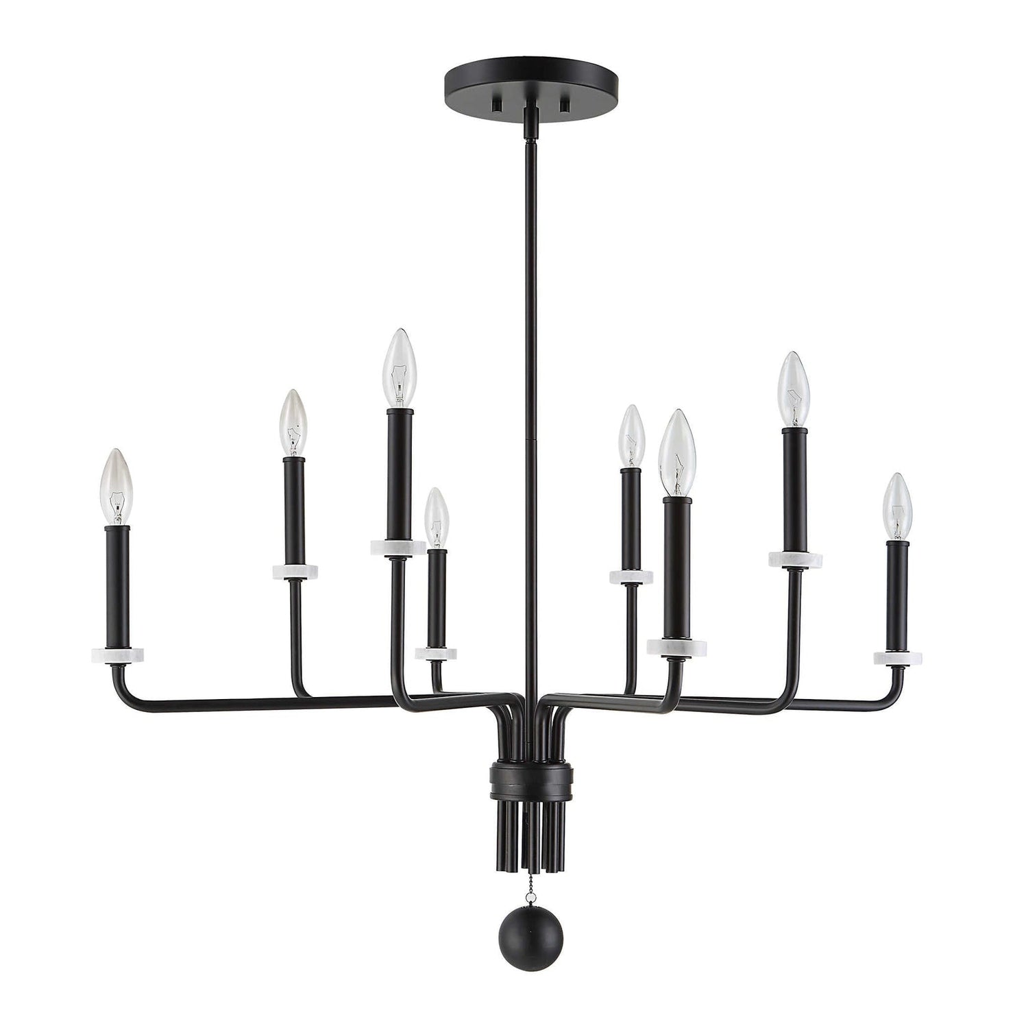 Uttermost Ebony Elegance 8 Light Chandelier - Home Elegance USA