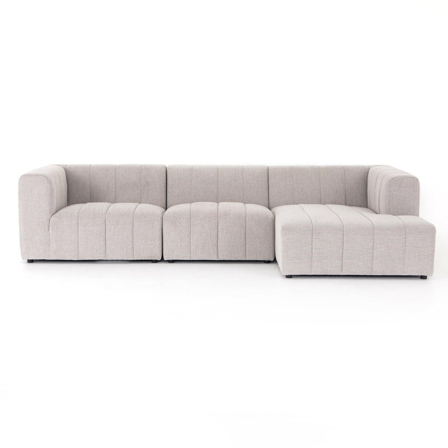 Four Hands Langham Channeled 3 Pc Sectional
