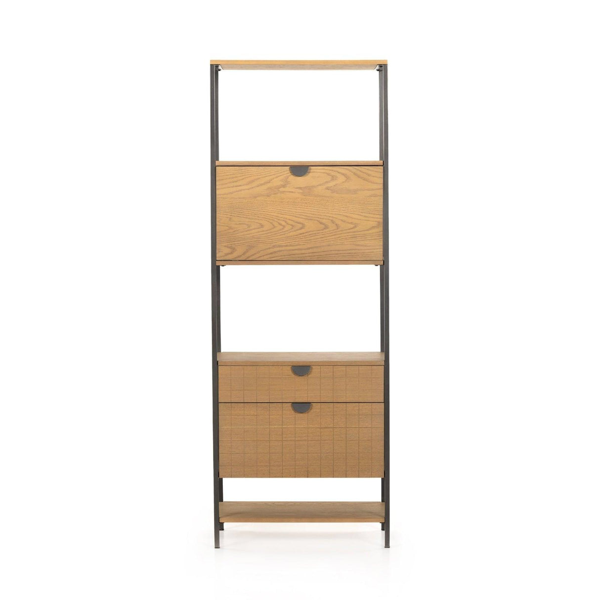 Four Hands Benji Bookcase With Upper Storage