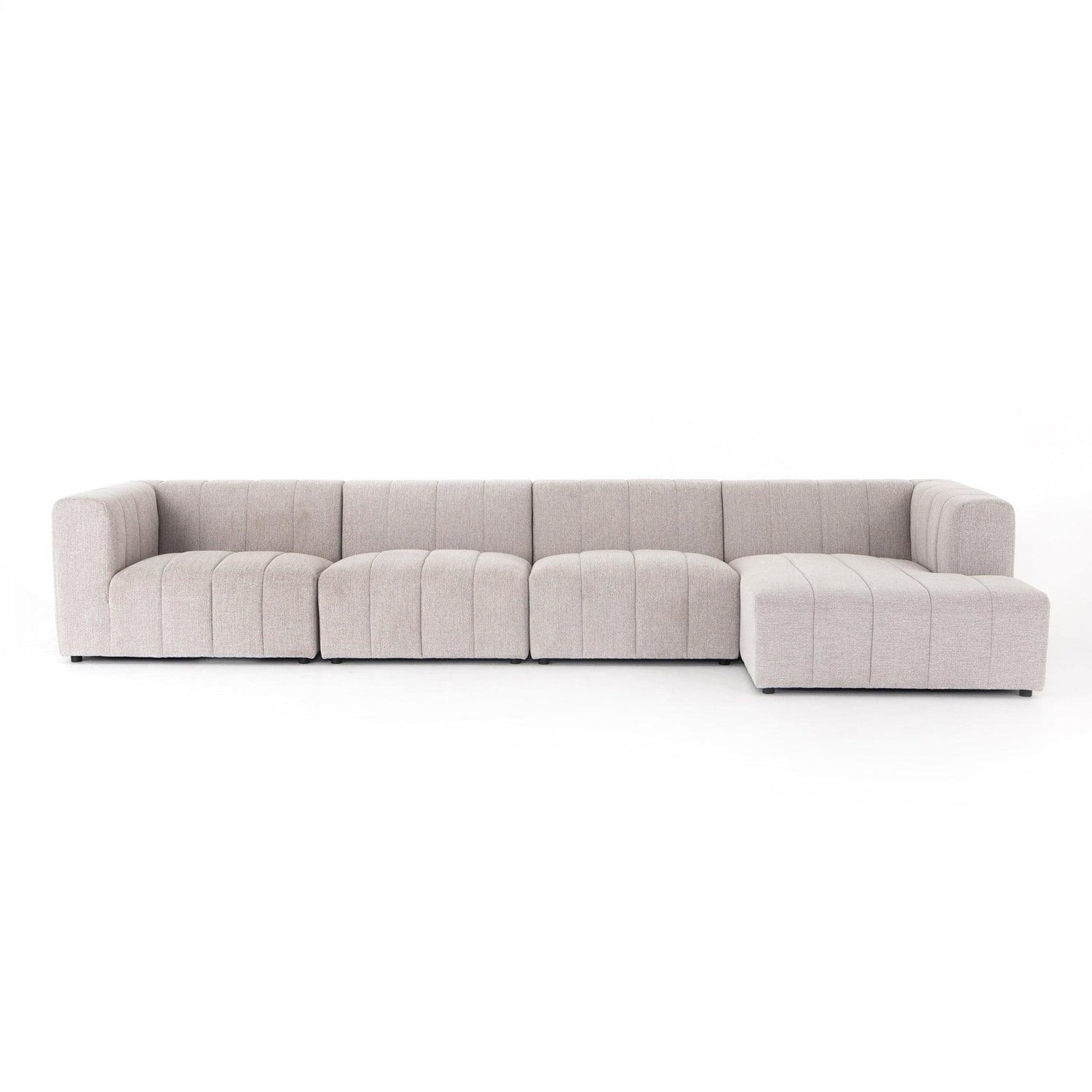 Four Hands Langham Channeled 4 Pc Sectional