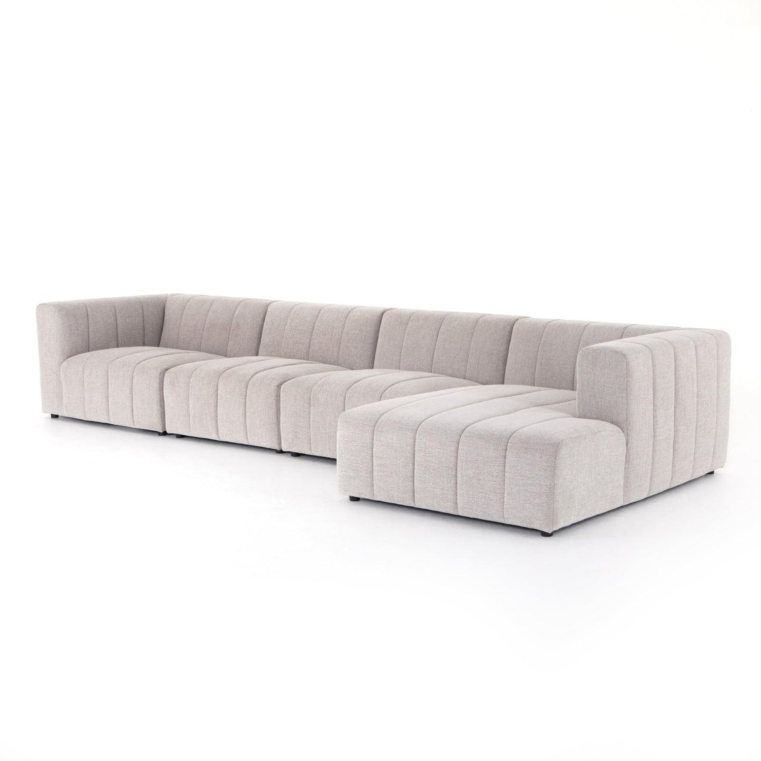 Four Hands Langham Channeled 4 Pc Sectional