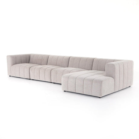 Four Hands Langham Channeled 4 Pc Sectional
