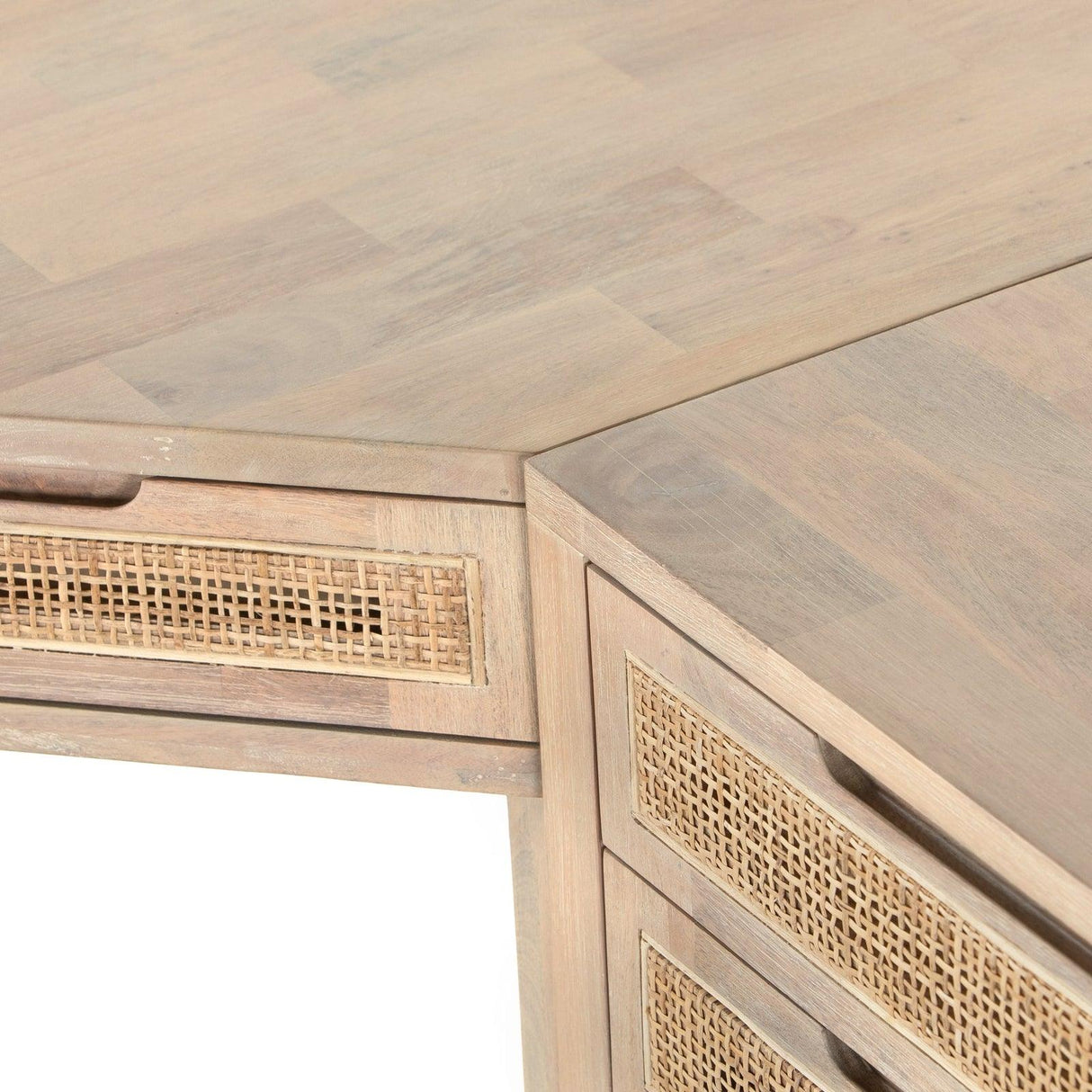 Four Hands Clarita Desk System With Filing Cabinet