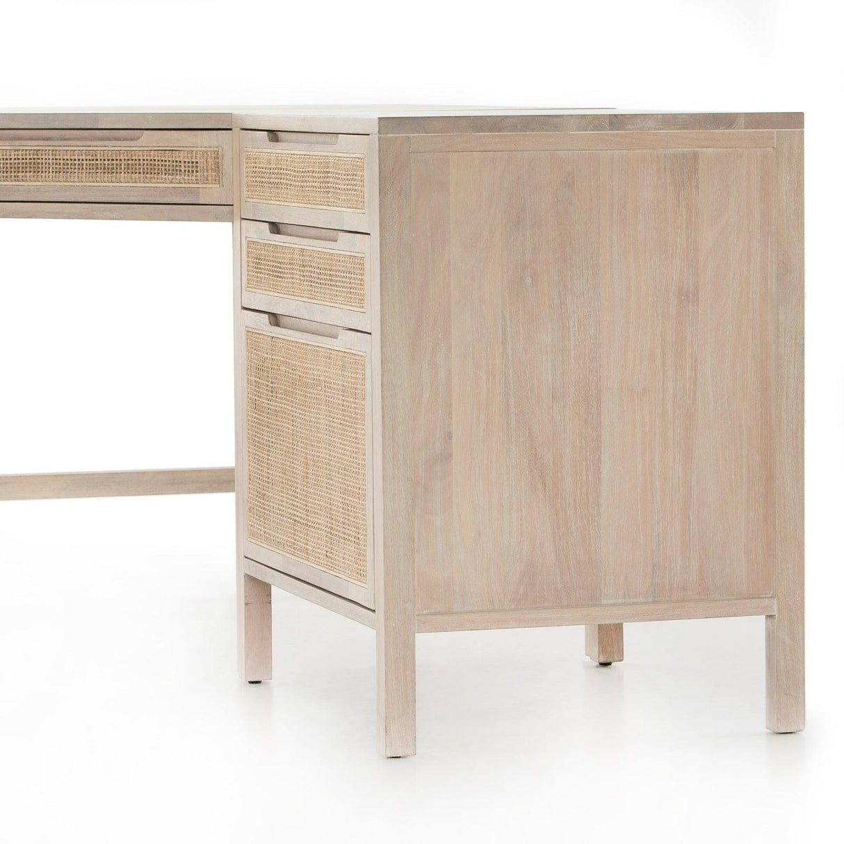 Four Hands Clarita Desk System With Filing Cabinet