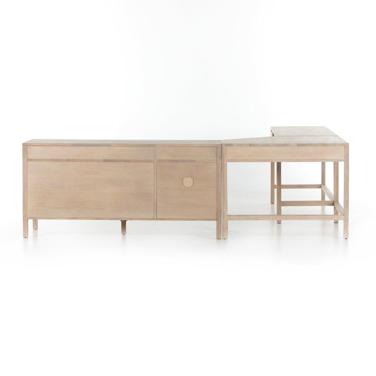 Four Hands Clarita Desk System With Filing Credenza