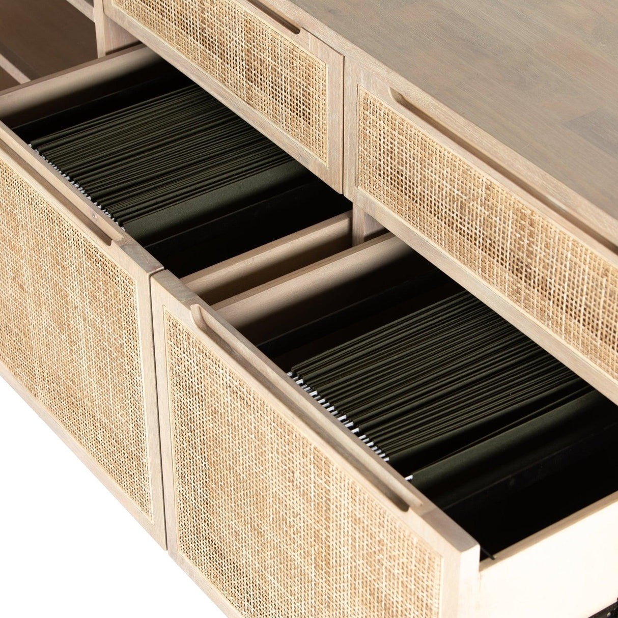 Four Hands Clarita Desk System With Filing Credenza