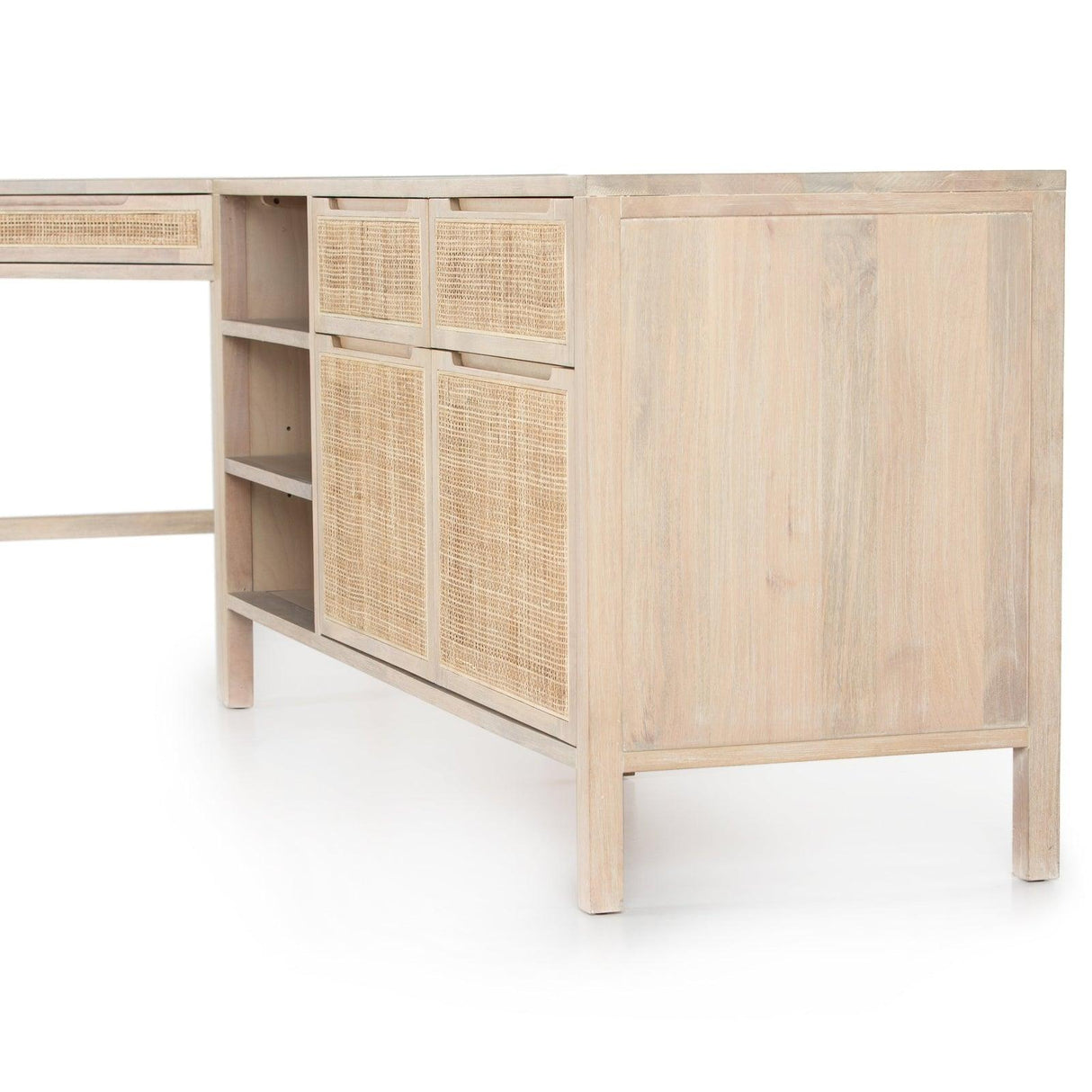 Four Hands Clarita Desk System With Filing Credenza