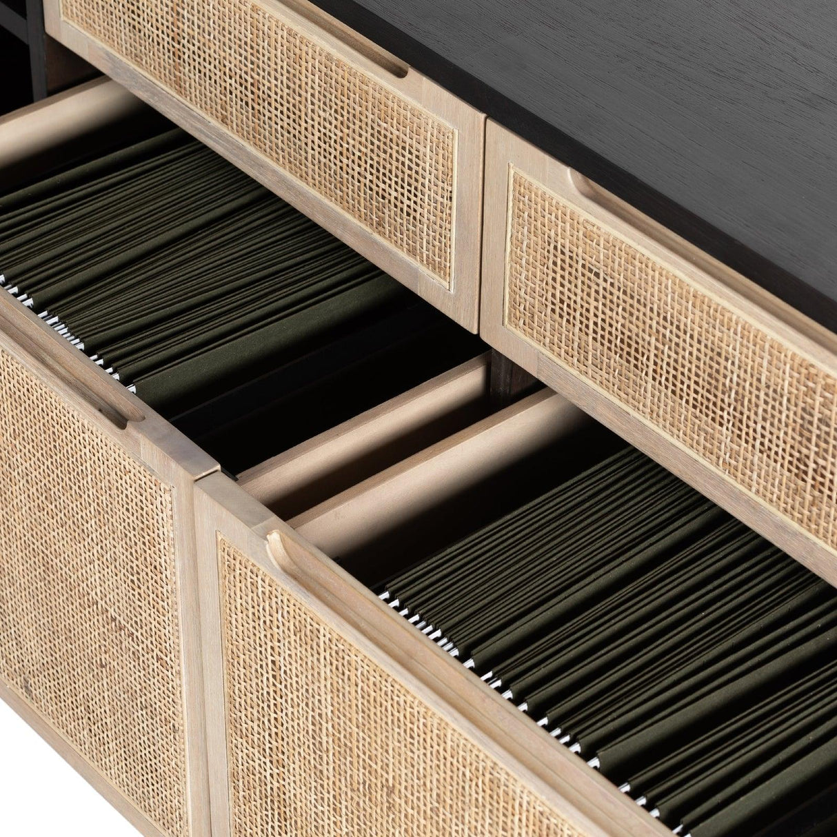 Four Hands Clarita Desk System With Filing Credenza