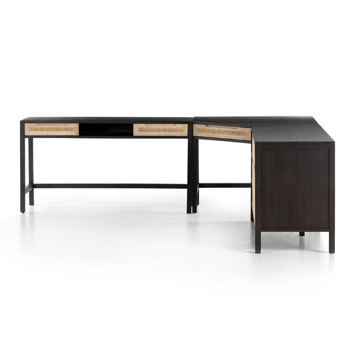 Four Hands Clarita Desk System With Filing Credenza