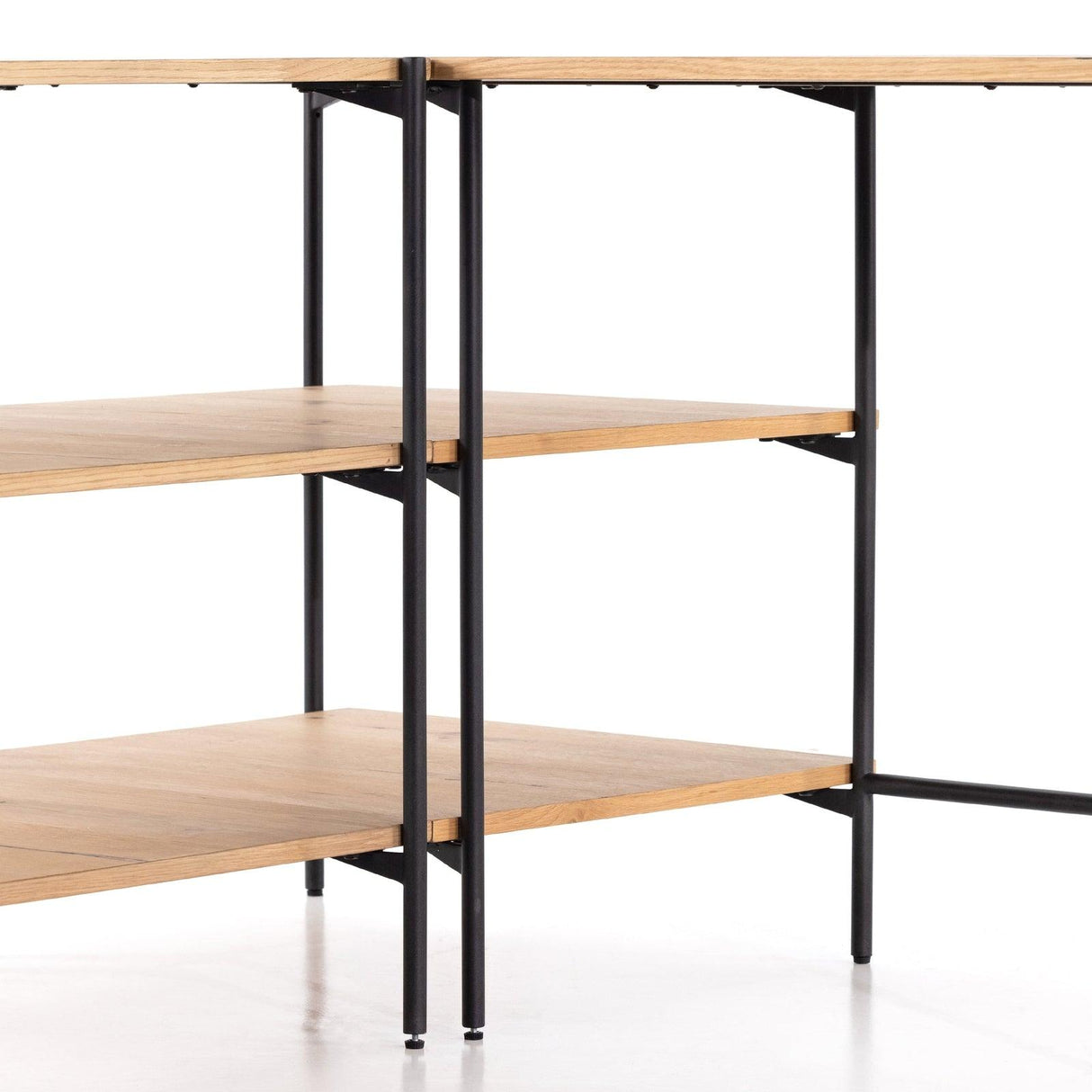 Four Hands Eaton Modular Desk With Open Shelving Unit