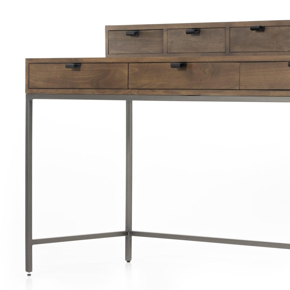 Four Hands Trey Writing Desk With 5 Drawer Organizer
