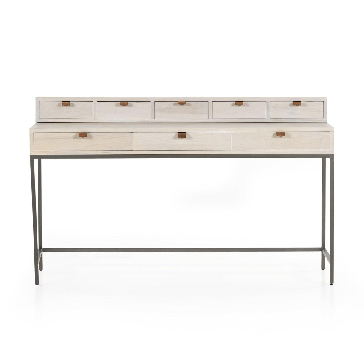 Four Hands Trey Writing Desk With 5 Drawer Organizer