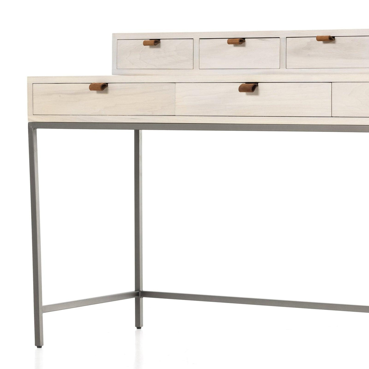 Four Hands Trey Writing Desk With 5 Drawer Organizer