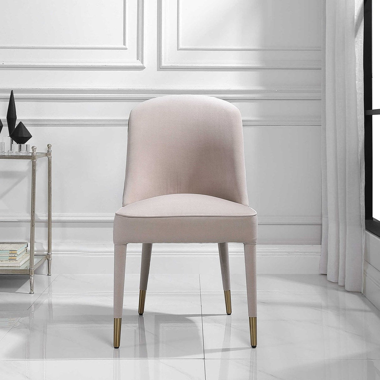 Brie Armless Chair, Champagne Set Of 2 | Uttermost | Home Elegance USA