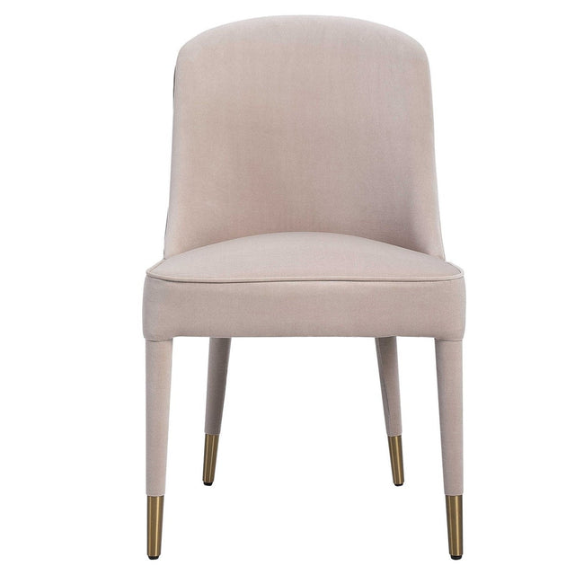 Brie Armless Chair, Champagne Set Of 2 | Uttermost | Home Elegance USA