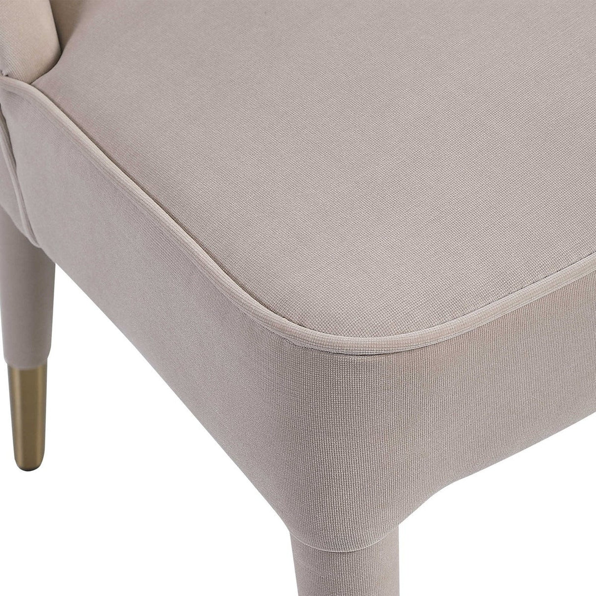 Brie Armless Chair, Champagne Set Of 2 | Uttermost | Home Elegance USA