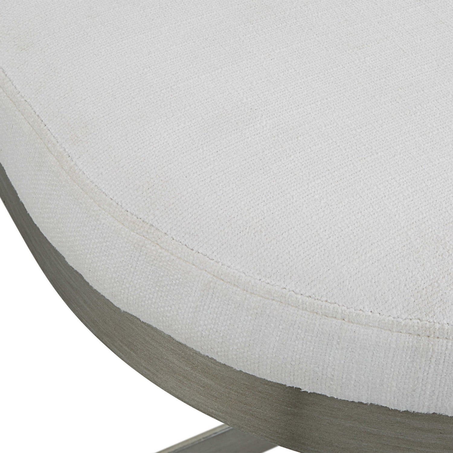 Uttermost Ivanna Backless Silver Counter Stool - Home Elegance USA