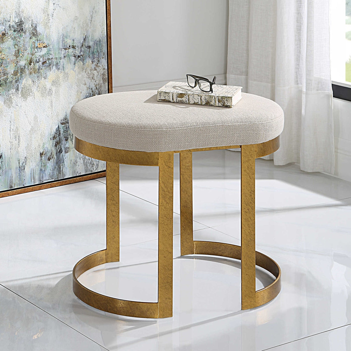 Uttermost Infinity Accent Stool - Home Elegance USA