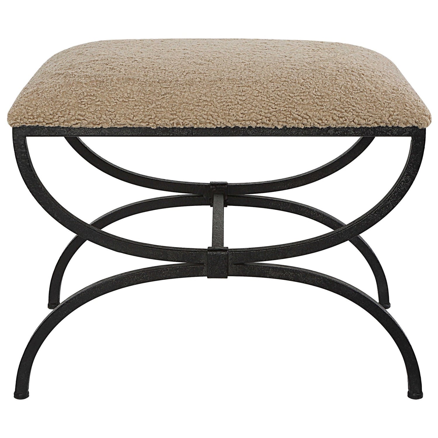 Uttermost Hacienda Plush Latte Small Bench - Home Elegance USA