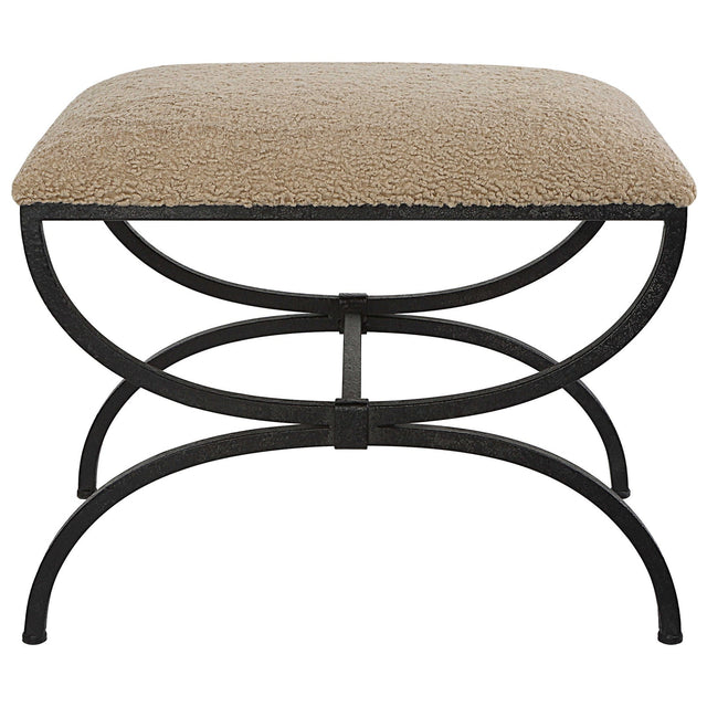 Uttermost Hacienda Plush Latte Small Bench - Home Elegance USA