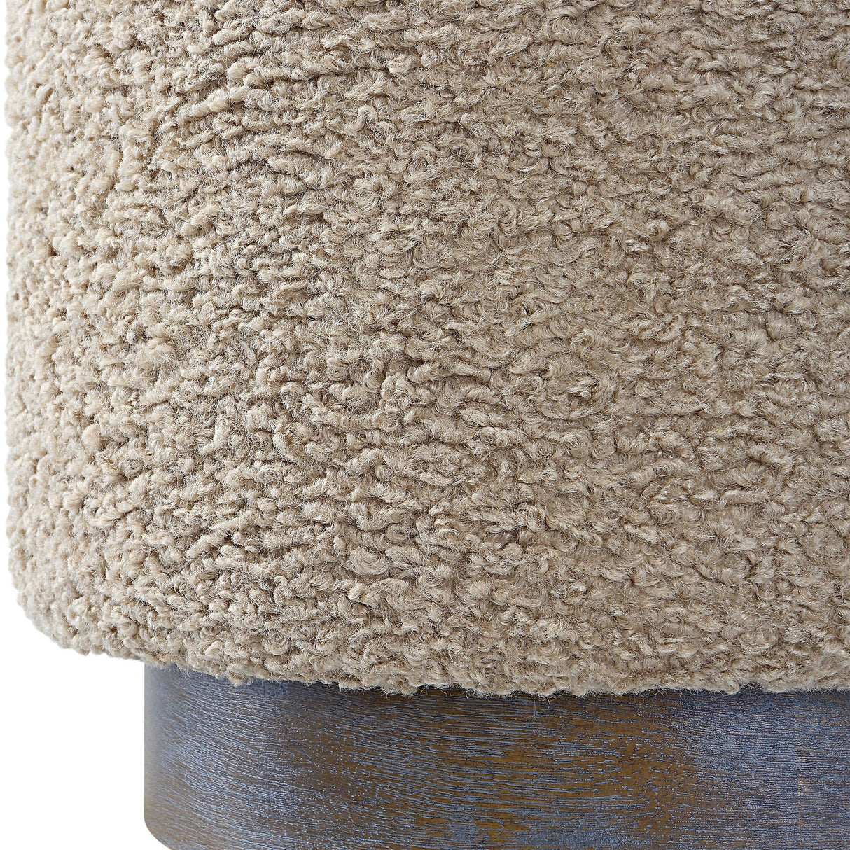 Avila Latte Round Ottoman | Uttermost | Home Elegance USA
