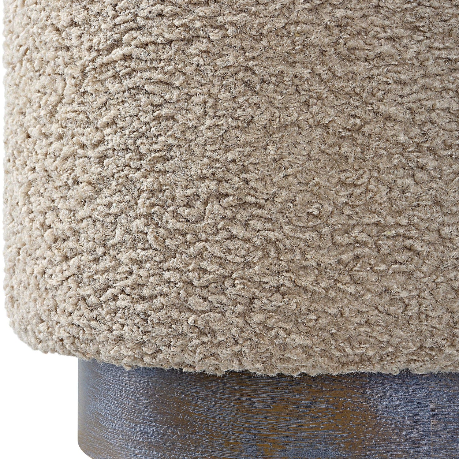 Avila Latte Round Ottoman | Uttermost | Home Elegance USA