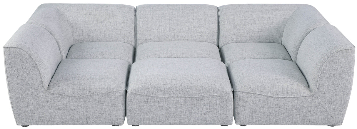 Miramar - Modular Sectional 6 Piece - Gray - Modern & Contemporary - Home Elegance USA