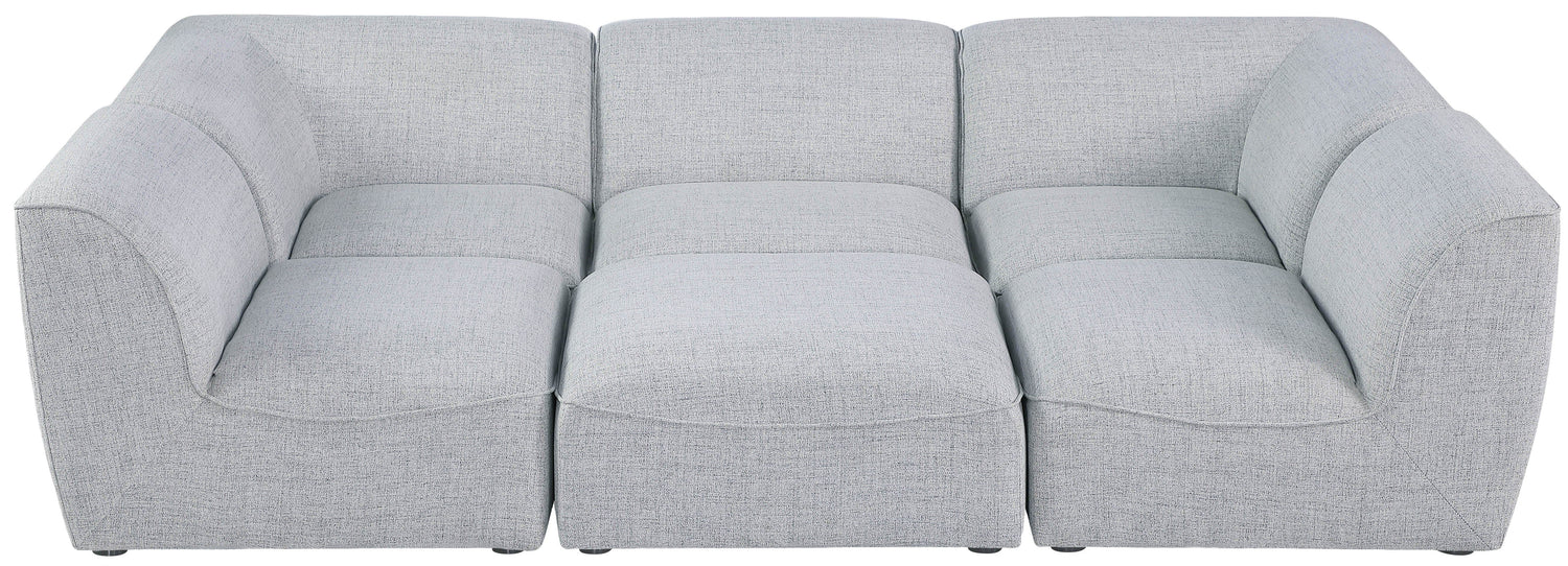 Miramar - Modular Sectional 6 Piece - Gray - Modern & Contemporary - Home Elegance USA