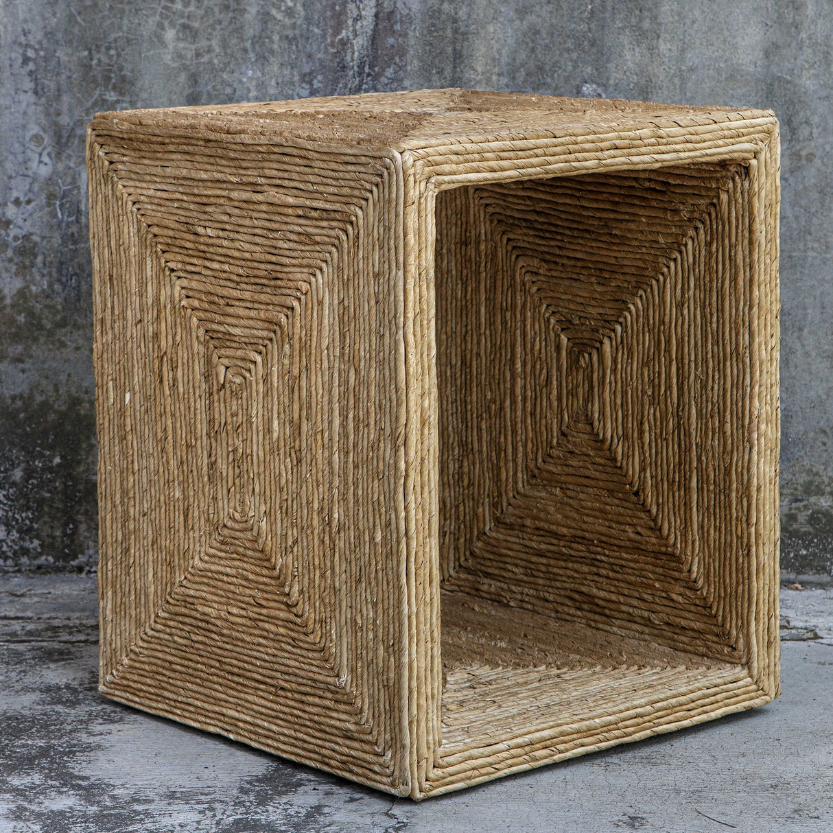 Uttermost Rora Coastal Woven Side Table - Home Elegance USA