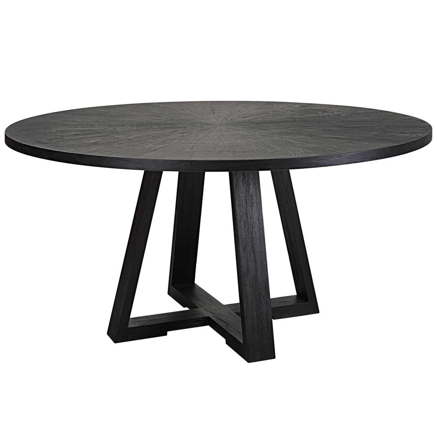 Uttermost Gidran Round Black Dining Table - Home Elegance USA