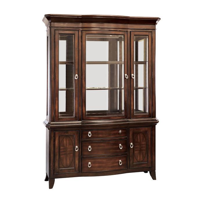 Homelegance - Keegan Rich Brown Cherry 8 Piece Dining Room Set - 2546-96-8