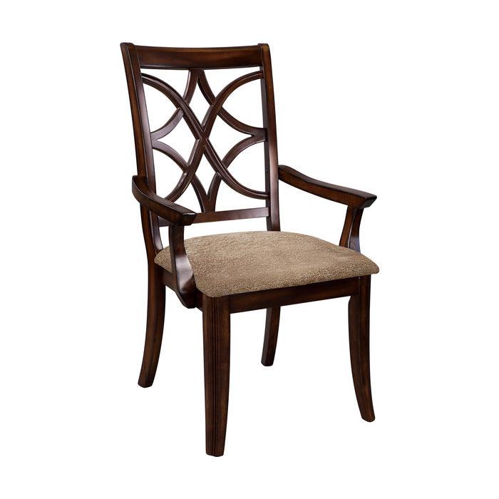 Homelegance - Keegan Rich Brown Cherry 7 Piece Dining Table Set - 2546-96-7